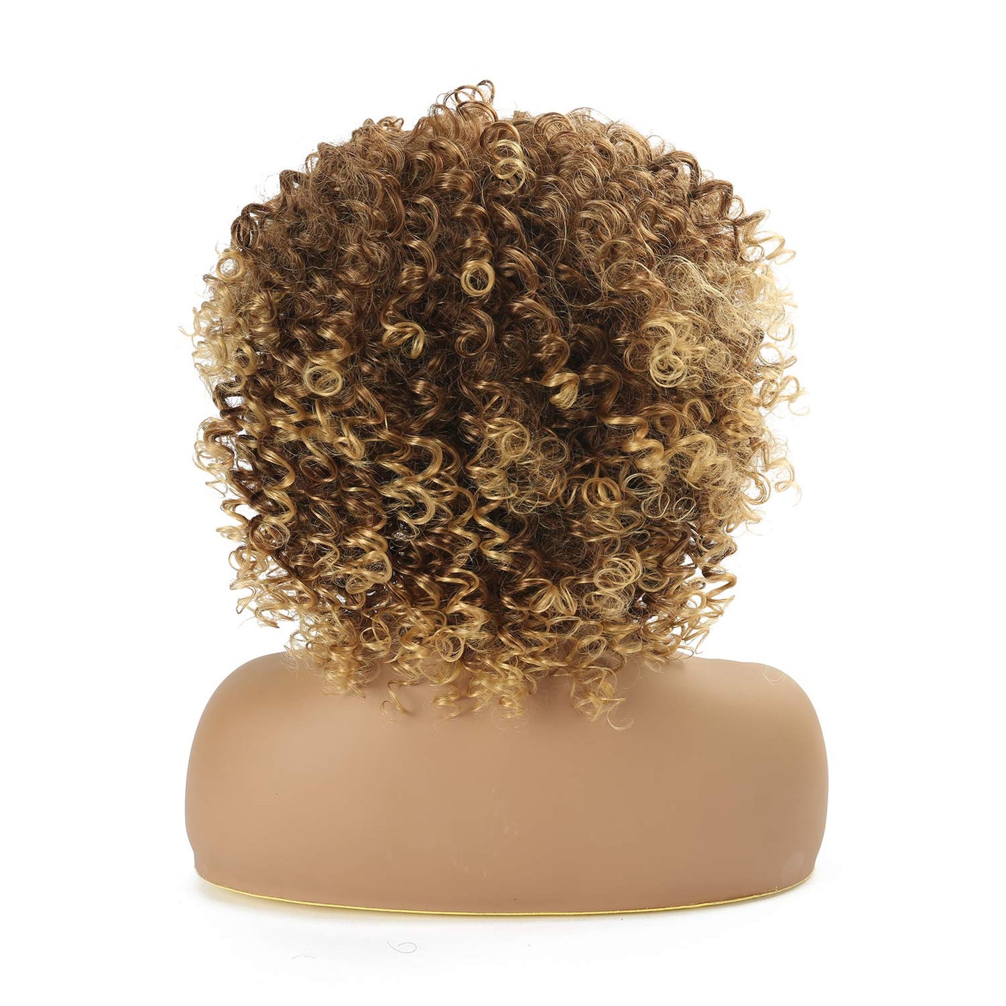 VCKOVCKO Afro Synthetic Short Curly Wig with Bangs 8"(Color:T33/27)