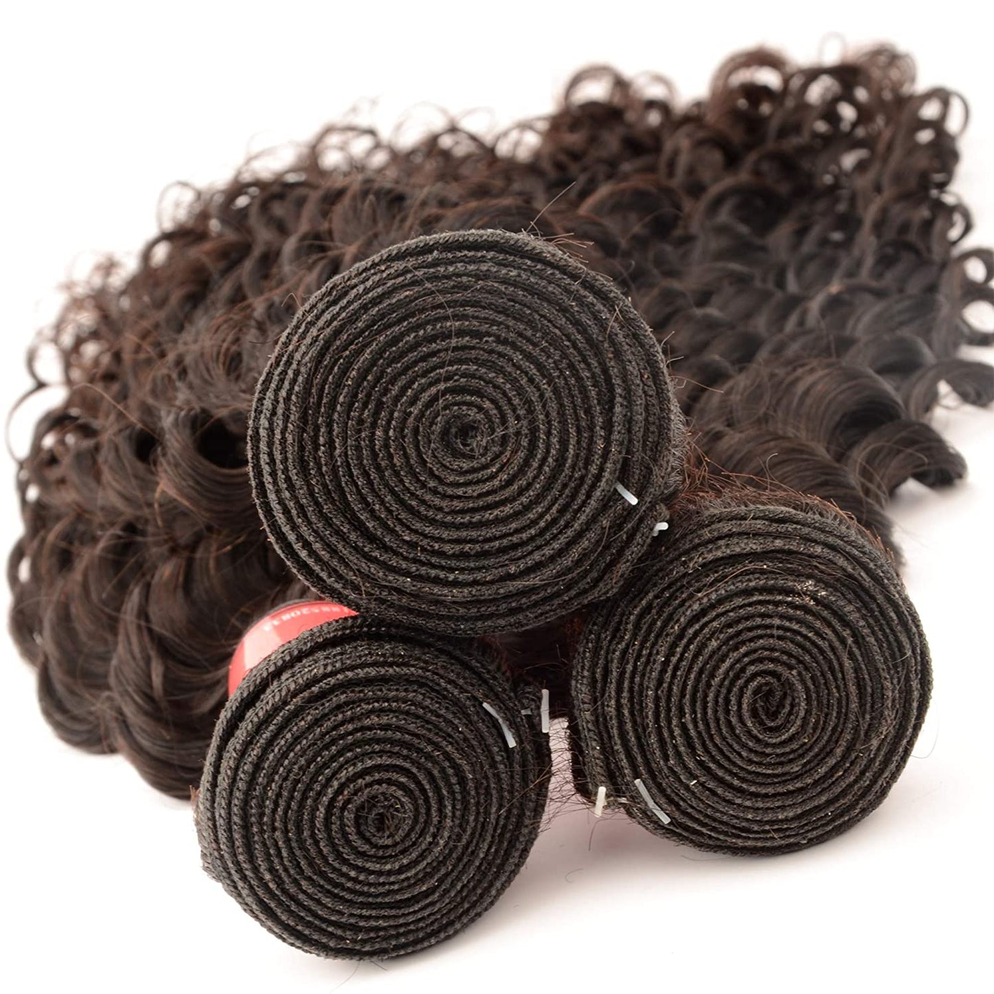 VCKOVCKO Deep Curly Bundles Brazilian Hair 100% Unprocessed Virgin Human Hair 3 Bundles