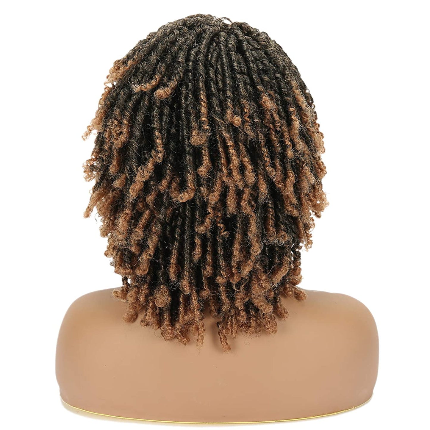 VCKOVCKO Dreadlock  Afro Short Curly Twist Braid Wig 6"(Color:T1B/27#)